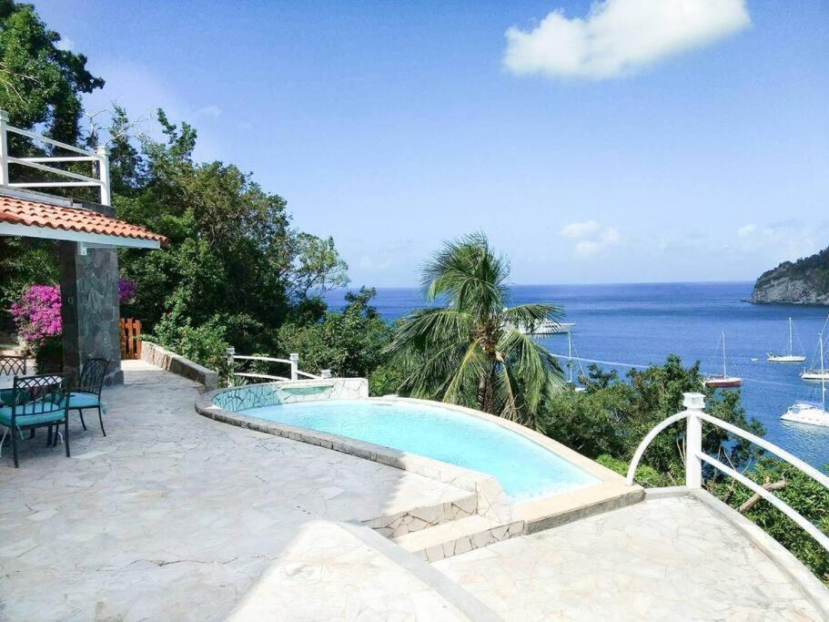 Villa "The Pretty Mermaid", Pool And Stunning Views 5 Min From Beach Deshaies Exterior photo